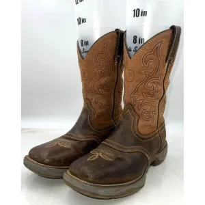 Tony Lama Boots Mens Size 8.5D Brown Leather Junction Soft Toe Work Shoes