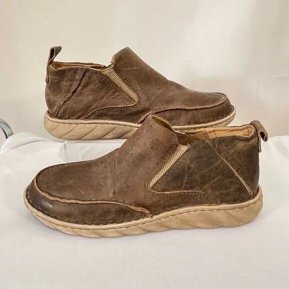Tony Lama Chukka Ankle Boots Mens 12 Lorenzo Brown Distressed Moc Toe TLC518
