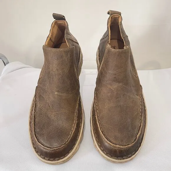 Tony Lama Chukka Ankle Boots Mens 12 Lorenzo Brown Distressed Moc Toe TLC518