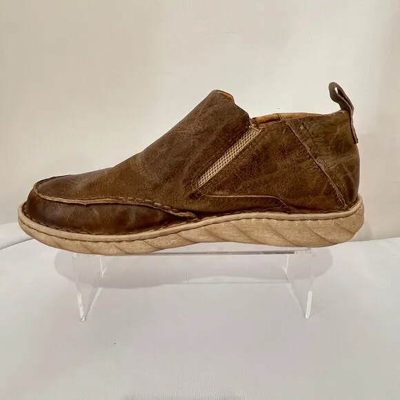 Tony Lama Chukka Ankle Boots Mens 12 Lorenzo Brown Distressed Moc Toe TLC518