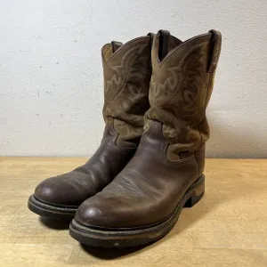 Tony Lama TLX Boots TW1007 Mens Size 10.5 D Brown Leather Soft Toe Western