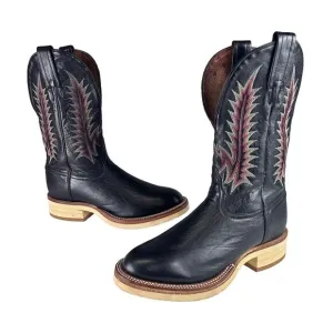 Tony Lama‎ Western Cowboy Boots Style CT6303 L 6M Round Toe Leather Embroidered