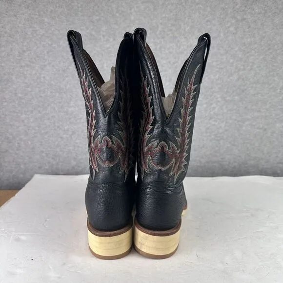 Tony Lama‎ Western Cowboy Boots Style CT6303 L 6M Round Toe Leather Embroidered