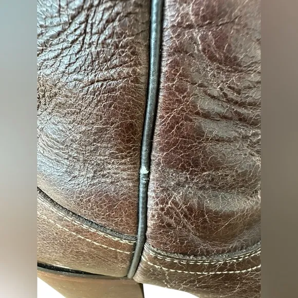 Tony Lama Womens VF6015 Rancho Brown Snip Toe Western Cowgirl Boots Size 6.5B