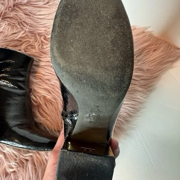Tory Burch Juliana Patent Leather Boots Black Size 6