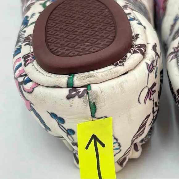 Tory Burch Minnie Botanical Ballet Slip on Shoes 8.5