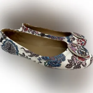 Tory Burch Minnie Botanical Ballet Slip on Shoes 8.5