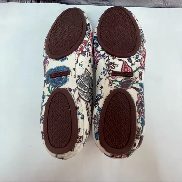 Tory Burch Minnie Botanical Ballet Slip on Shoes 8.5
