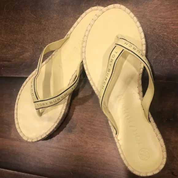 Tory Burch Ribbon Thong Espadrille NWOT