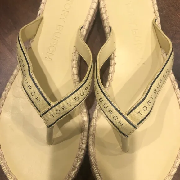 Tory Burch Ribbon Thong Espadrille NWOT