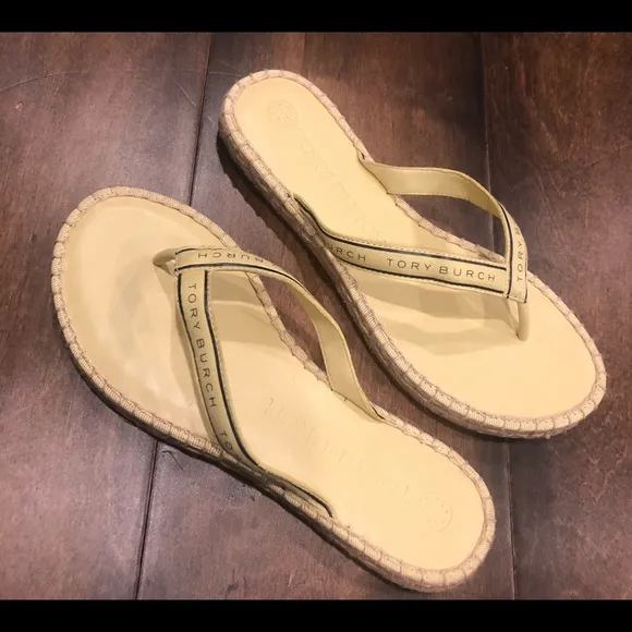 Tory Burch Ribbon Thong Espadrille NWOT