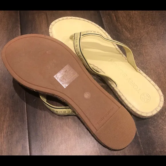 Tory Burch Ribbon Thong Espadrille NWOT