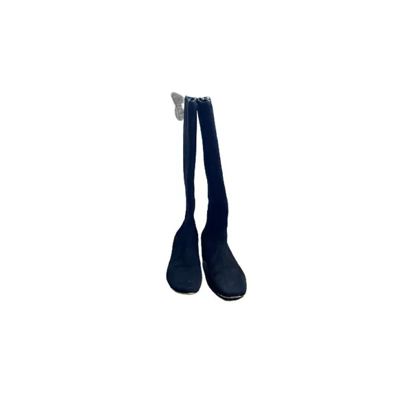 TORY BURCH SUADE LEATHER BLACK KNEE HIGH BOOTS SIZE 7.5 M