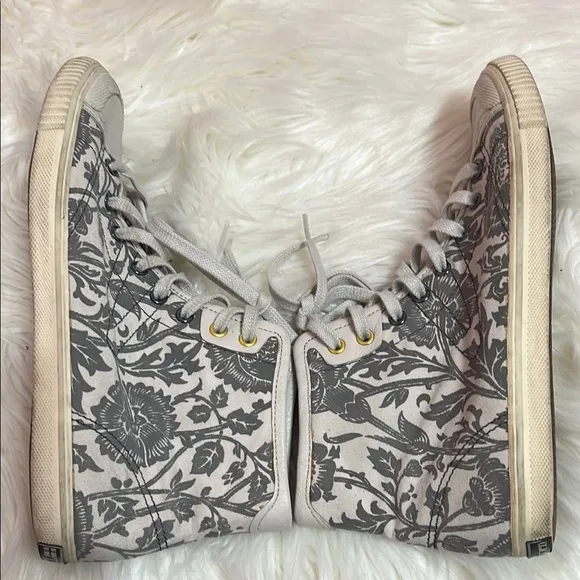 Tretorn Seksti Mid William Morris Shoe Floral High-Top Sneakers. Size 8