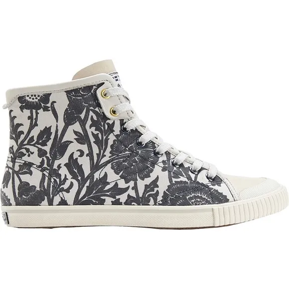 Tretorn Seksti Mid William Morris Shoe Floral High-Top Sneakers. Size 8