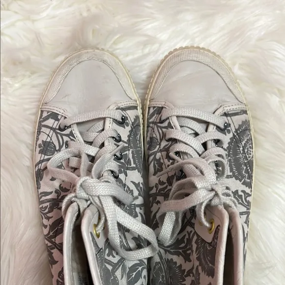 Tretorn Seksti Mid William Morris Shoe Floral High-Top Sneakers. Size 8