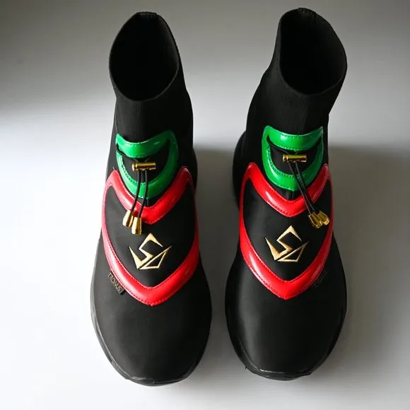 TRONUS &quot;Motherland&quot; Black Limited Edition High Top Sneakers - Unisex - NWOT