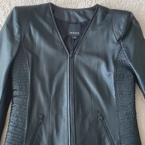 TROUVE leather jacket