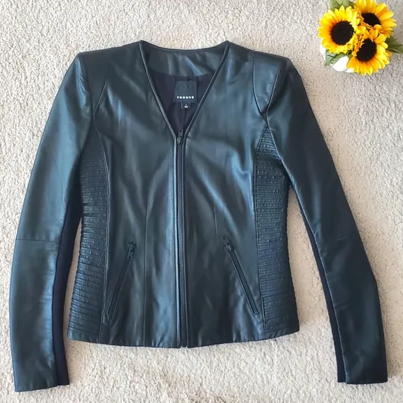 TROUVE leather jacket