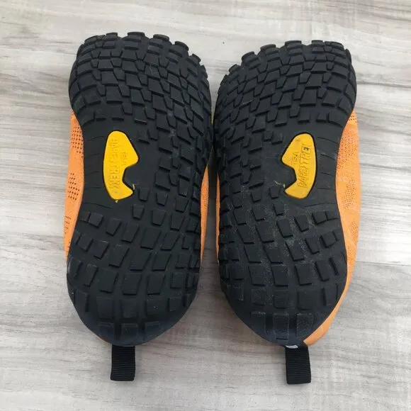TSLA Trail Shoes Mens 12 Orange Mesh Zero Drop Minimalist Bare Trek Outdoor