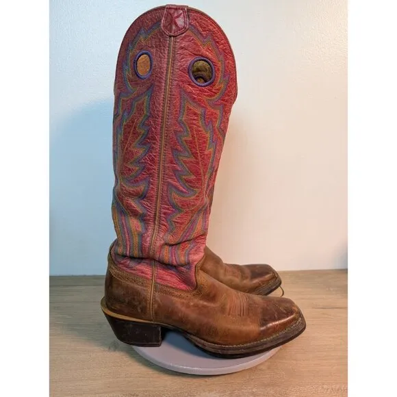 Twisted X 16&quot; Buckaroo Western Cowboy Boots Men 7 D MBK0006 Leather Southwest