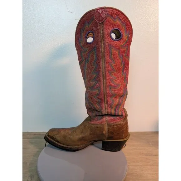 Twisted X 16&quot; Buckaroo Western Cowboy Boots Men 7 D MBK0006 Leather Southwest