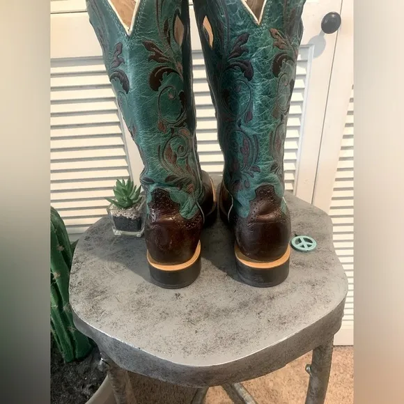 Twisted X Ruff Stock Western Women’s Leather Cowboy Boots Size 6