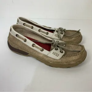Twisted X Slip on tan brown western shoes rodeo