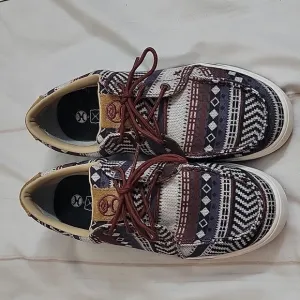 Twisted X Unisex Kids' Youth Hooey Loper Shoes size 5 Slip On Super Cute Western