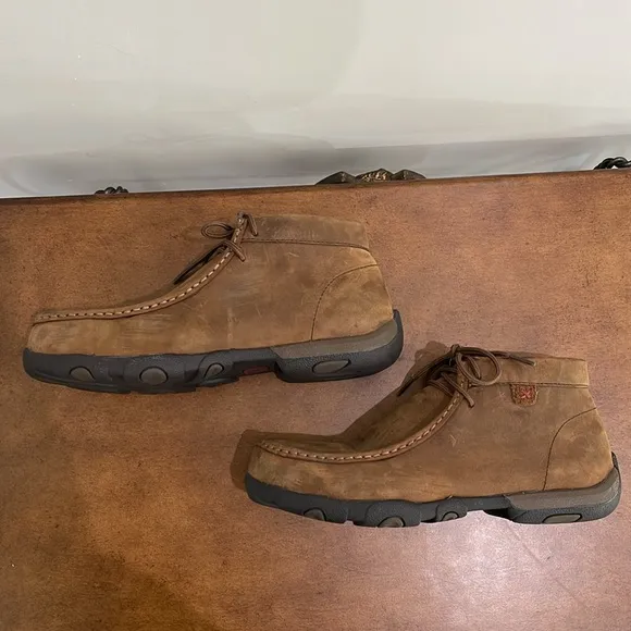 Twisted X Womens Work Chukka Driving MOC Steel Toe Comfort Durable Boots Sz 8.5M
