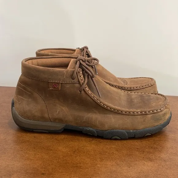 Twisted X Womens Work Chukka Driving MOC Steel Toe Comfort Durable Boots Sz 8.5M
