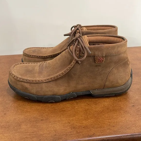 Twisted X Womens Work Chukka Driving MOC Steel Toe Comfort Durable Boots Sz 8.5M