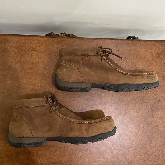 Twisted X Womens Work Chukka Driving MOC Steel Toe Comfort Durable Boots Sz 8.5M