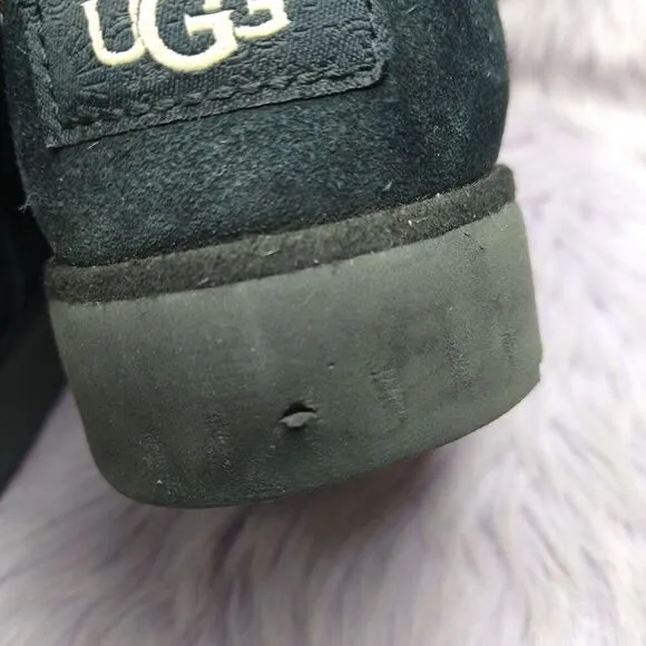 Ugg Alexey II Classic Tall Suede Boots Kids Size 6 Black 1017299k