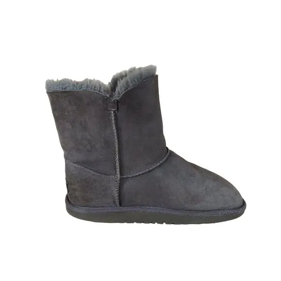 UGG Australia - Bailey Button - Lace Up Boots - Gray  Big Girl - 6 - S/N 5991Y