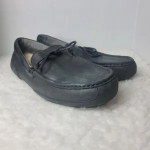 UGG Australia Chester Moccasin Slippers Mens Size 13 Black Leather Casual Shoes