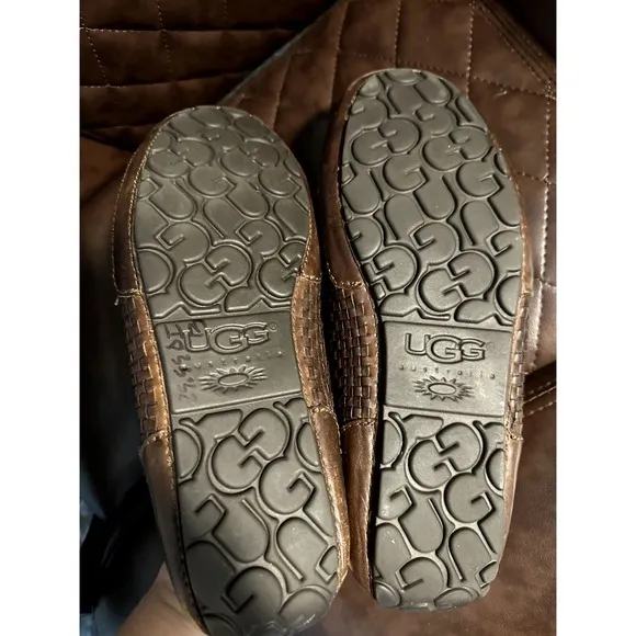 UGG Australia Chester Woven Black Slip-On Driving Loafer Shoes Mens US (10)   WO