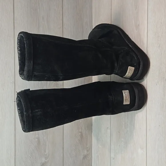 Ugg Australia Women 1890 Tall Leather Sheepskin Boots shoes sz 10