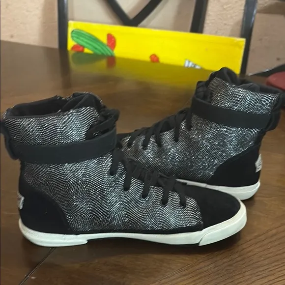 UGG Black and Gray High-Top Sneakers