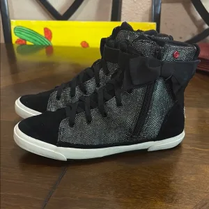 UGG Black and Gray High-Top Sneakers