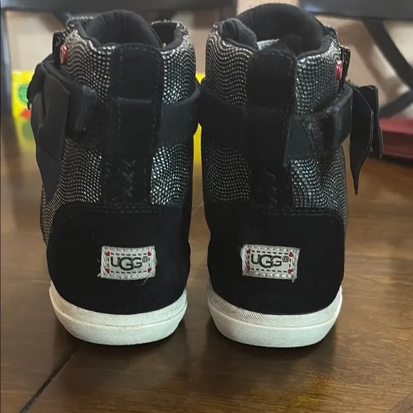 UGG Black and Gray High-Top Sneakers