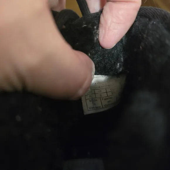 UGG Black Suede Ankle Booties Laceup Shoes