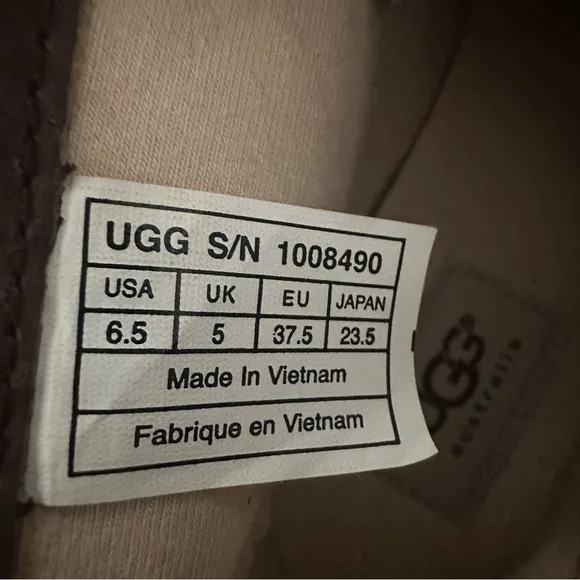 UGG Brown Suede Blaney Swarovski Crystal High Top Bootie Sneakers