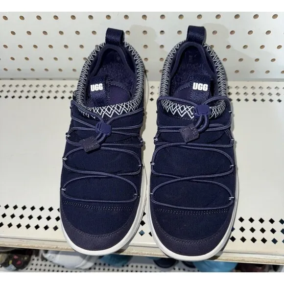 UGG CA78 Tasman Mens Sneaker Slippers Size 10.5 Navy Blue White 1136594