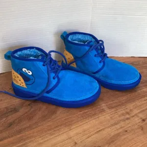 UGG COOKIE MONSTER SESAME STREET SHOES BOOTS ANKLE KIDS NO: 1127434K