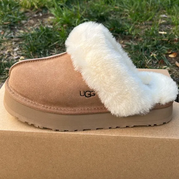 UGG Disquette Womens Slippers Chestnut Size 8 &amp; 9 Nwt