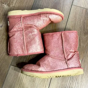 Ugg Girls’ pink glitter boots
