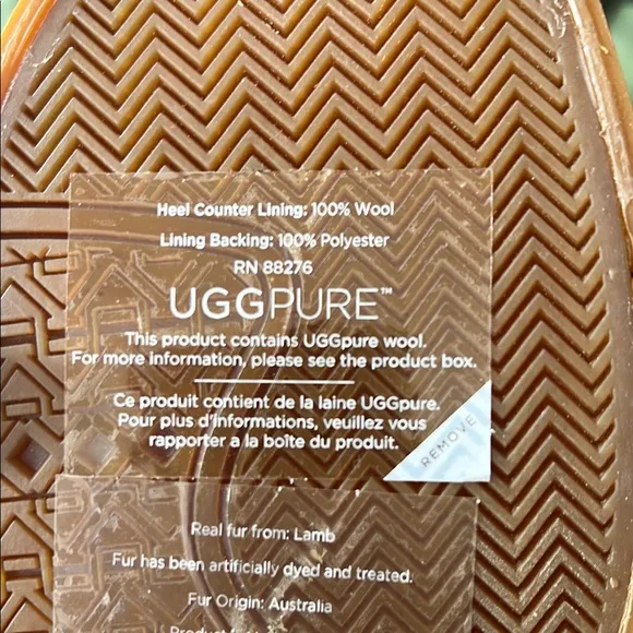 UGG High-Top Sneakers with Brown Soles