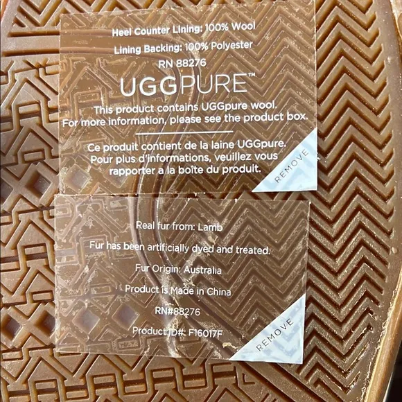 UGG High-Top Sneakers with Brown Soles
