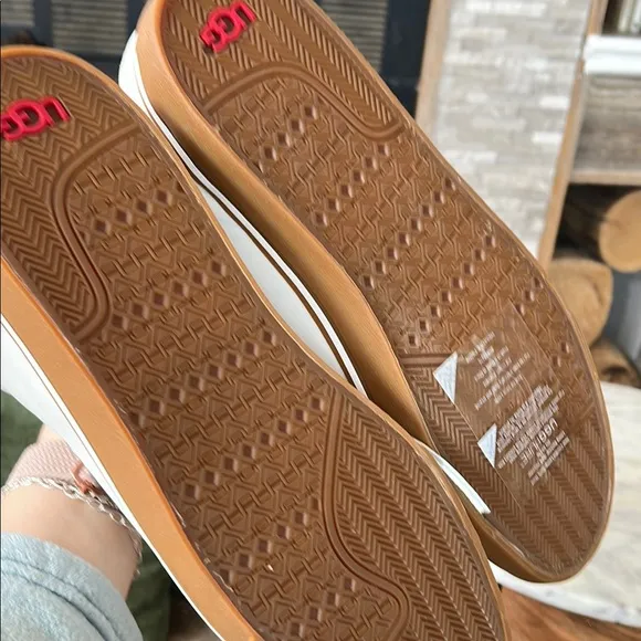 UGG High-Top Sneakers with Brown Soles